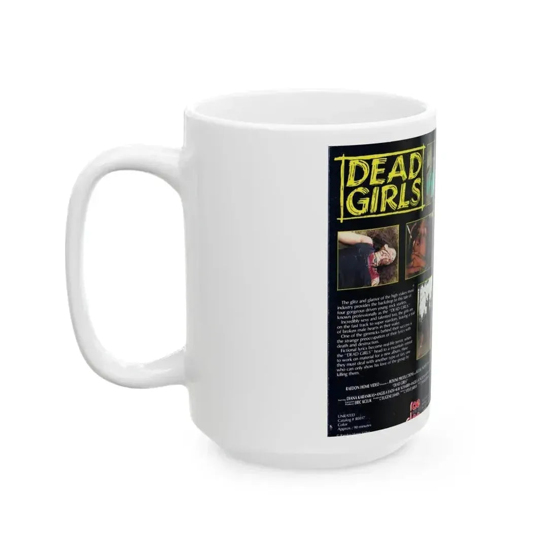 DEAD GIRLS (VHS COVER) - White Coffee Mug - Go Mug Yourself