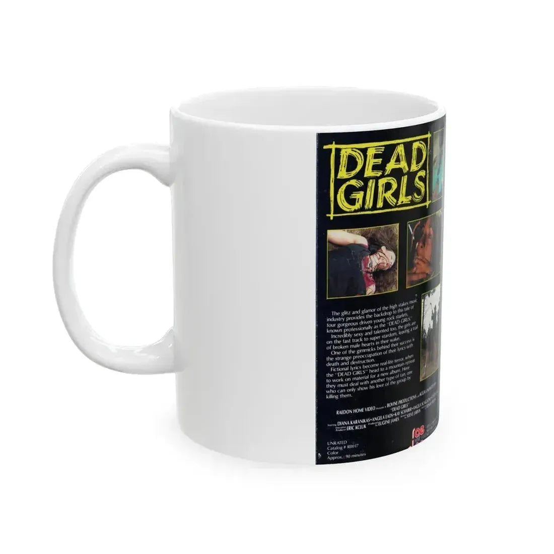 DEAD GIRLS (VHS COVER) - White Coffee Mug - Go Mug Yourself
