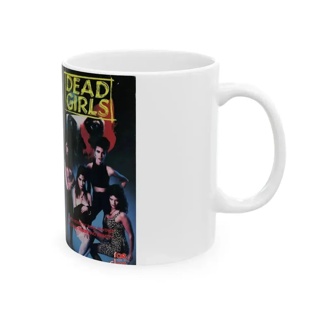 DEAD GIRLS (VHS COVER) - White Coffee Mug - Go Mug Yourself
