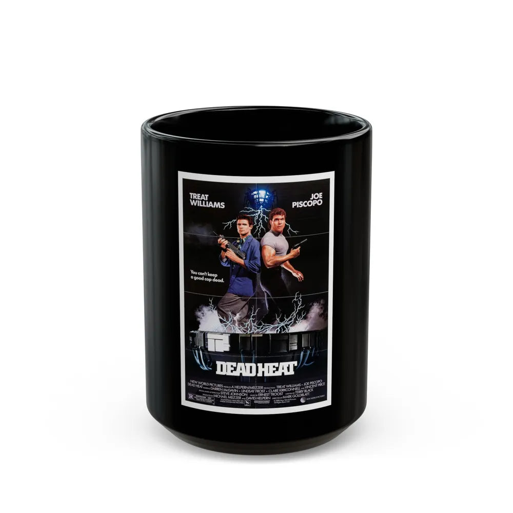 DEAD HEAT 1988 Movie Poster - Black Coffee Mug-15oz-Go Mug Yourself