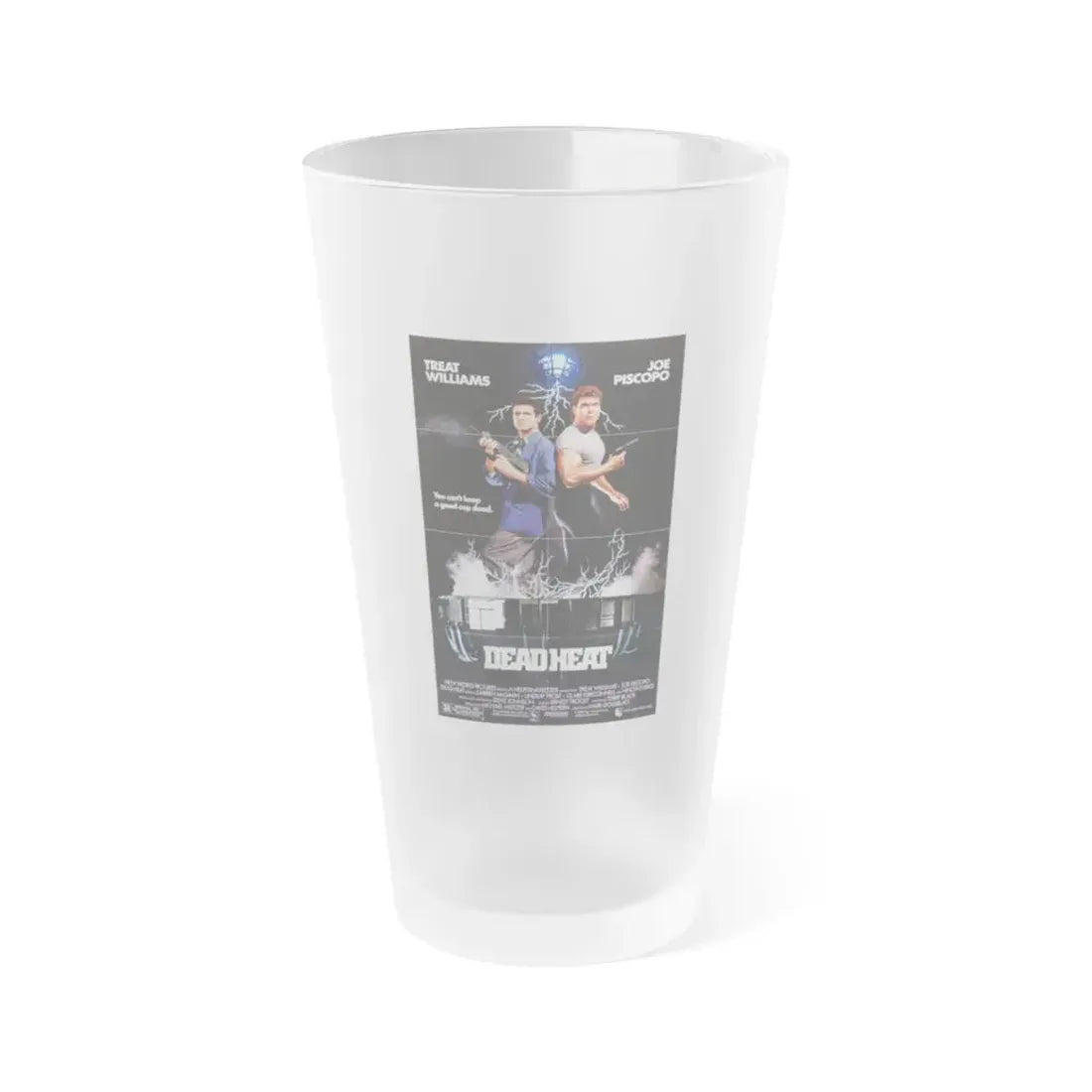 DEAD HEAT 1988 Movie Poster - Frosted Pint Glass 16oz Default Title - Go Mug Yourself