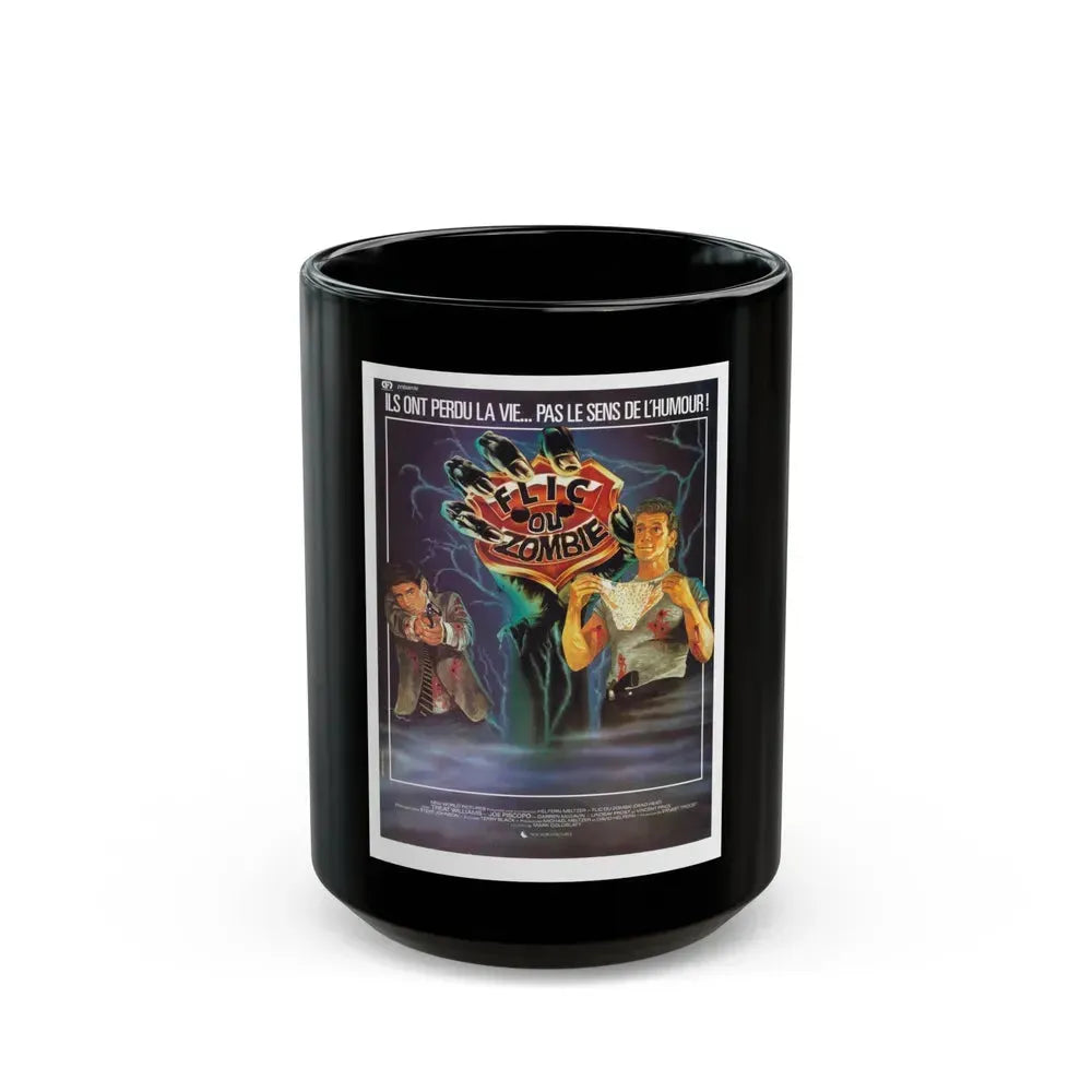 DEAD HEAT (FRENCH) 1988 Movie Poster - Black Coffee Mug 15oz - Go Mug Yourself