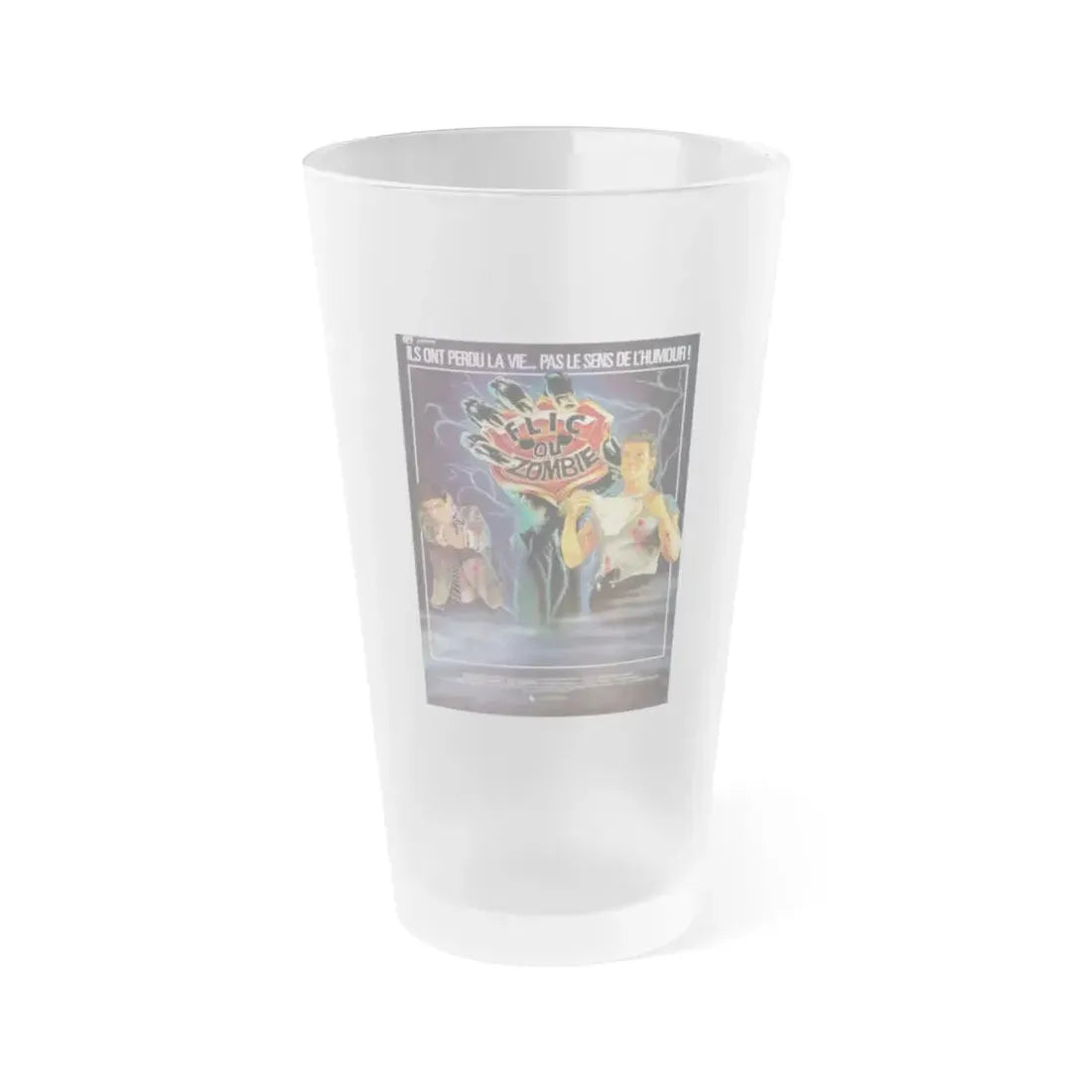 DEAD HEAT (FRENCH) 1988 Movie Poster - Frosted Pint Glass 16oz Default Title - Go Mug Yourself