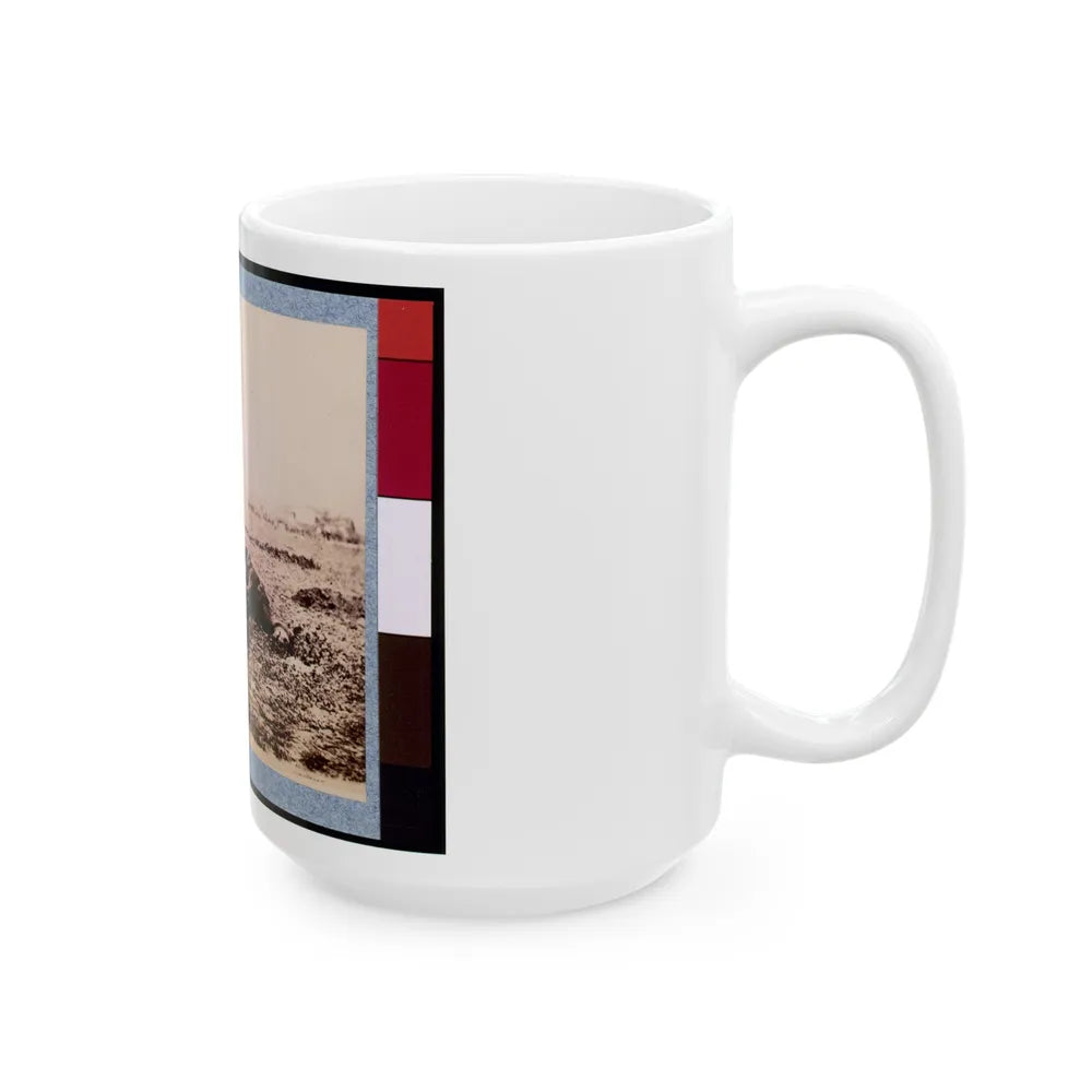 Dead Horse On Battlefield, Gettysburg, Pennsylvania (U.S. Civil War) White Coffee Mug-Go Mug Yourself