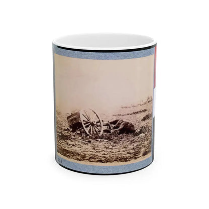 Dead Horse On Battlefield, Gettysburg, Pennsylvania (U.S. Civil War) White Coffee Mug 11oz - Go Mug Yourself