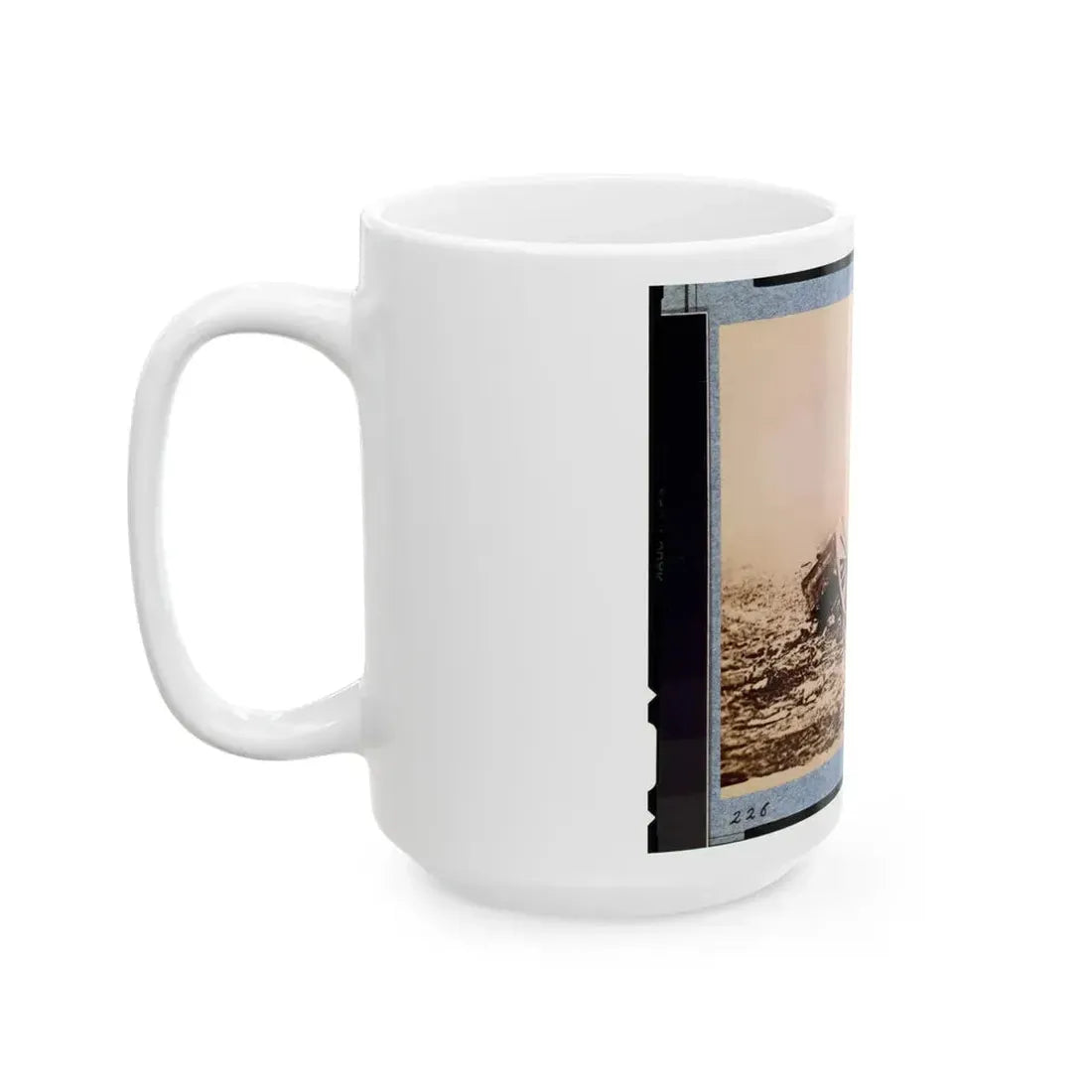 Dead Horse On Battlefield, Gettysburg, Pennsylvania (U.S. Civil War) White Coffee Mug - Go Mug Yourself
