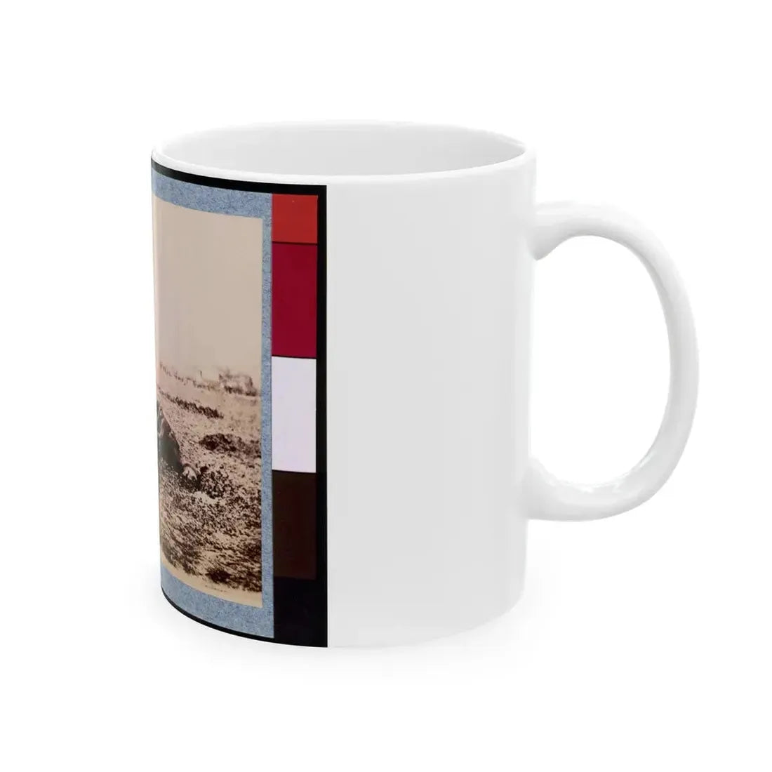 Dead Horse On Battlefield, Gettysburg, Pennsylvania (U.S. Civil War) White Coffee Mug - Go Mug Yourself