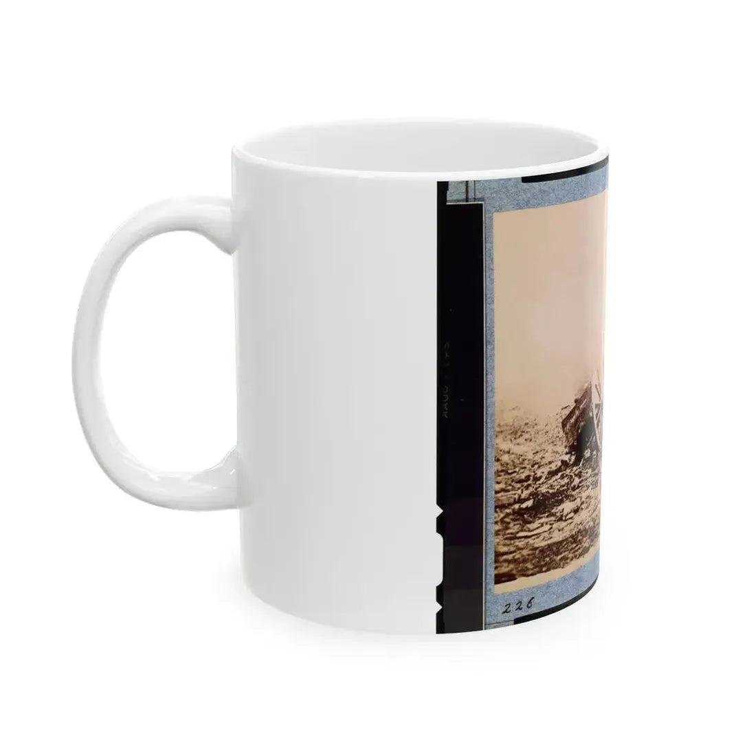 Dead Horse On Battlefield, Gettysburg, Pennsylvania (U.S. Civil War) White Coffee Mug - Go Mug Yourself
