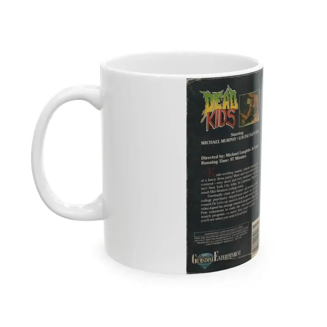 DEAD KIDS (VHS COVER) - White Coffee Mug - Go Mug Yourself