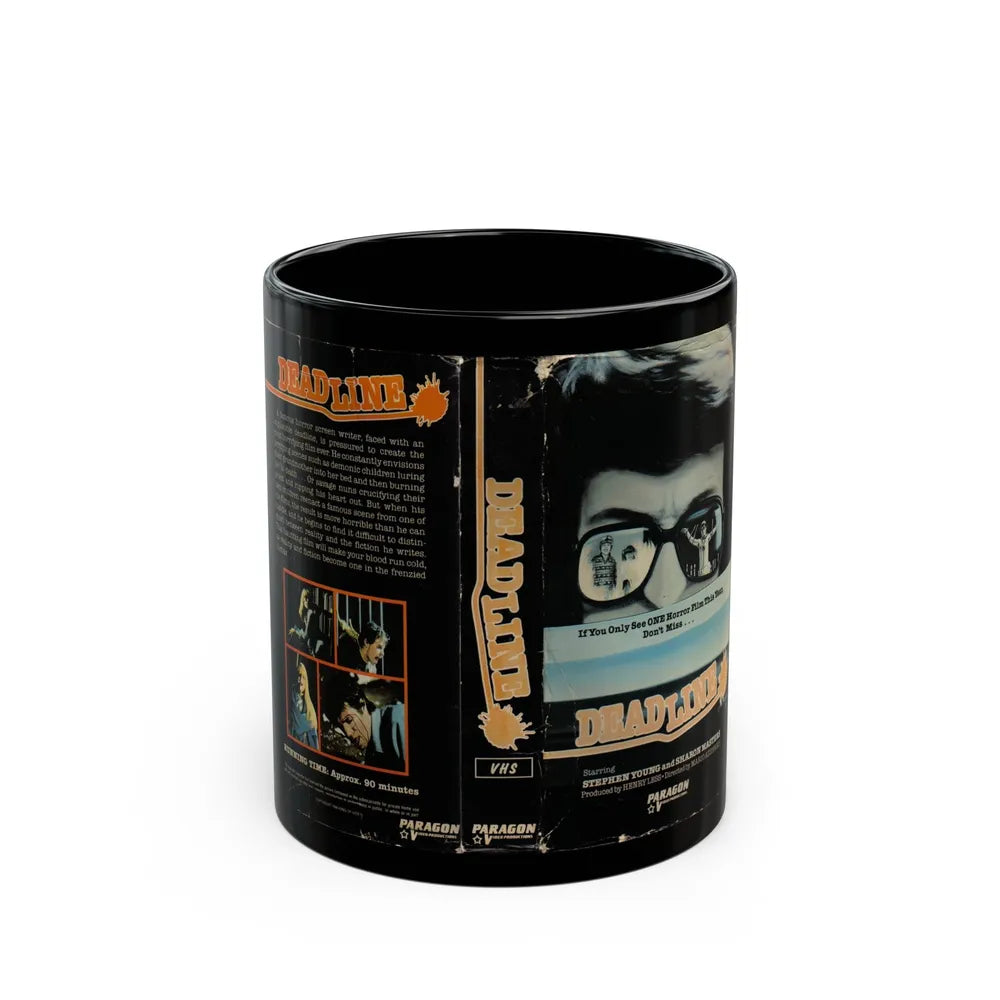 DEAD LINE (VHS COVER) - Black Coffee Mug-11oz-Go Mug Yourself