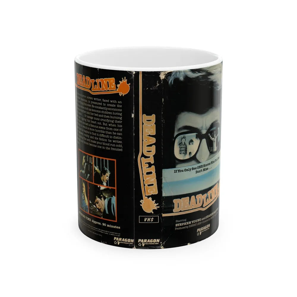 DEAD LINE (VHS COVER) - White Coffee Mug-11oz-Go Mug Yourself