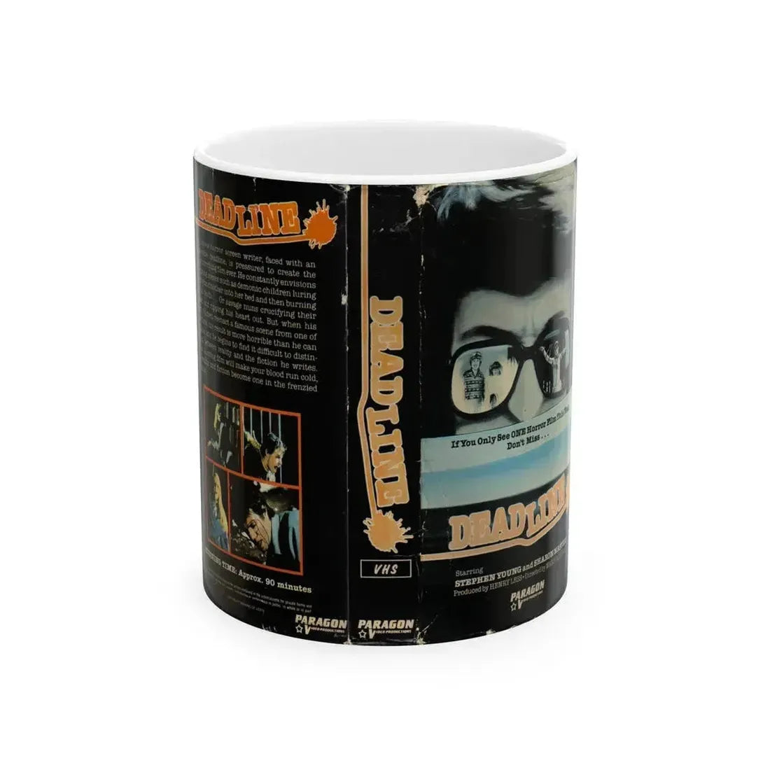 DEAD LINE (VHS COVER) - White Coffee Mug 11oz - Go Mug Yourself