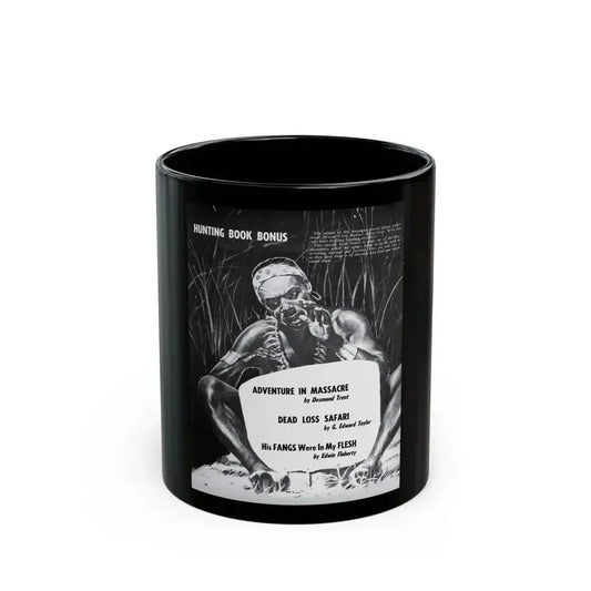 Dead Loss Safari, Peril magazine, June 1957 - Black Coffee Mug 11oz - Go Mug Yourself