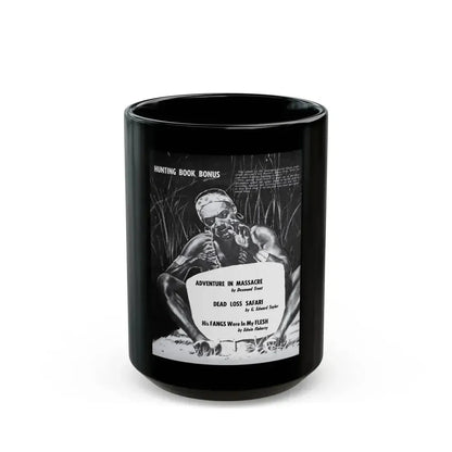 Dead Loss Safari, Peril magazine, June 1957 - Black Coffee Mug 15oz - Go Mug Yourself