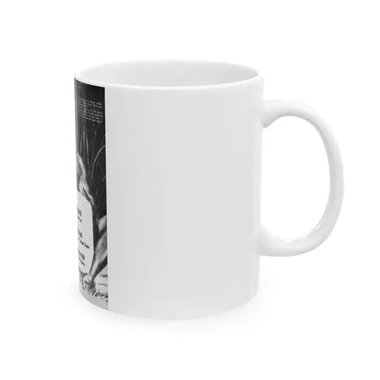 Dead Loss Safari, Peril magazine, June 1957 - White Coffee Mug - Go Mug Yourself