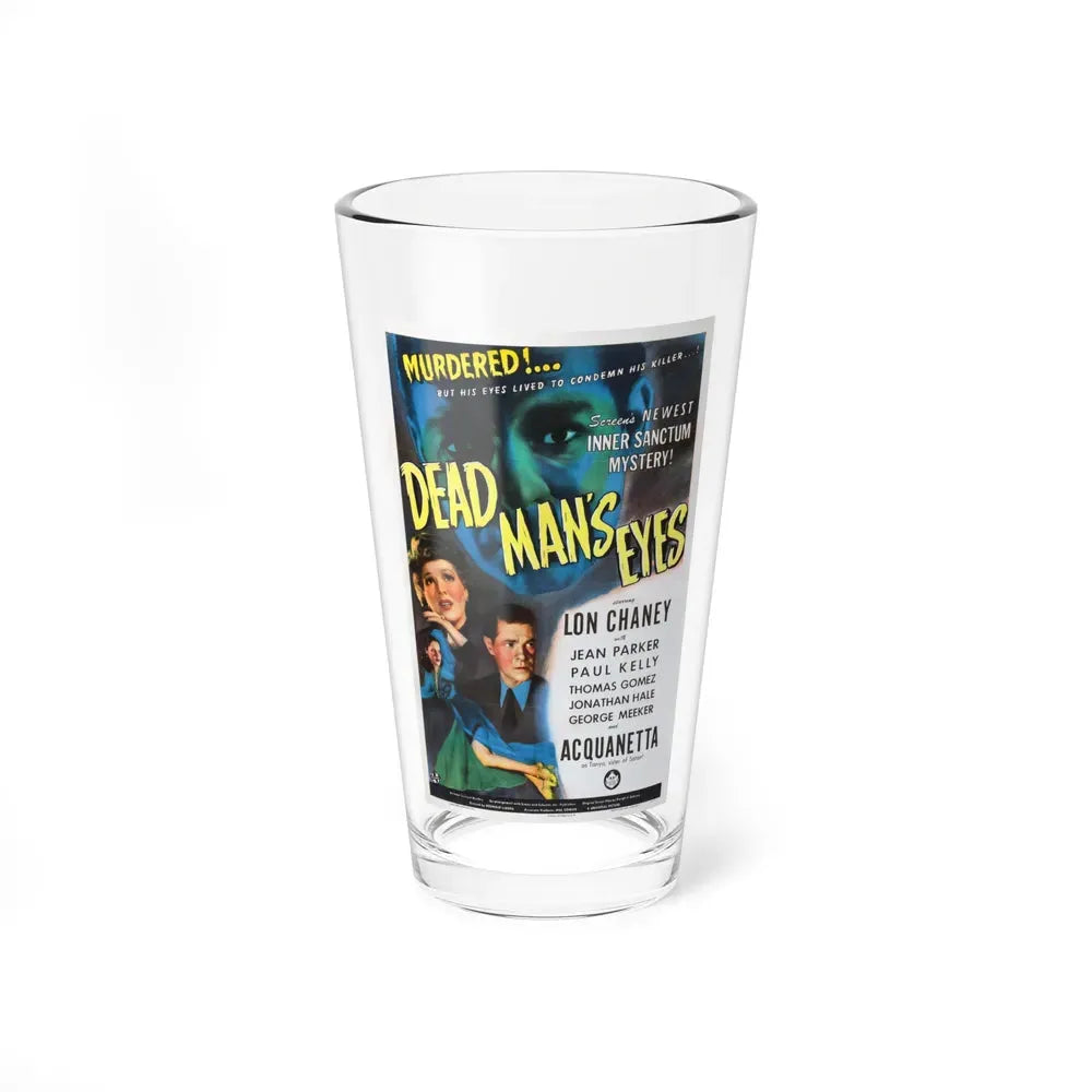 DEAD MAN'S EYES 1944 Movie Poster - Pint Glass 16oz 16oz - Go Mug Yourself