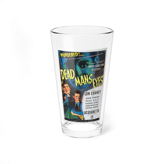DEAD MAN'S EYES 1944 Movie Poster - Pint Glass 16oz 16oz - Go Mug Yourself