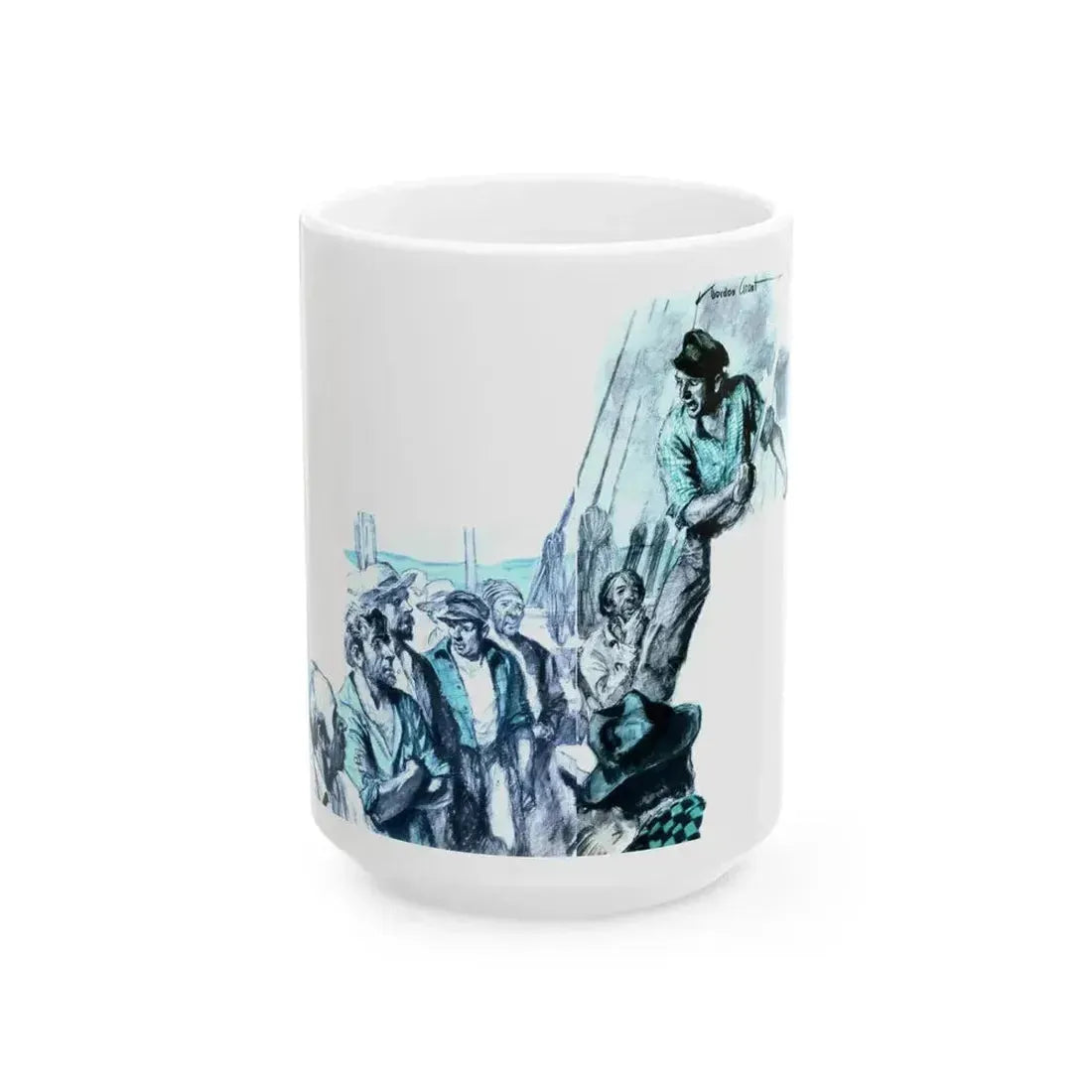 Dead Man's Log, Liberty magazine, June 18,1938 - White Coffee Mug 15oz - Go Mug Yourself