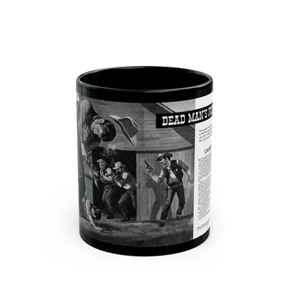 Dead Man's Posse, Men magazine, August 1958 - Black Coffee Mug 11oz - Go Mug Yourself