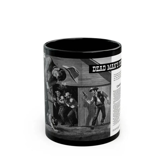 Dead Man's Posse, Men magazine, August 1958 - Black Coffee Mug 11oz - Go Mug Yourself
