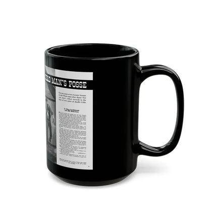 Dead Man's Posse, Men magazine, August 1958 - Black Coffee Mug - Go Mug Yourself