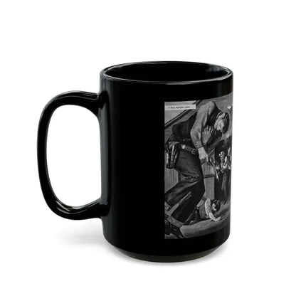 Dead Man's Posse, Men magazine, August 1958 - Black Coffee Mug - Go Mug Yourself