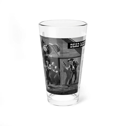 Dead Man's Posse, Men magazine, August 1958 - Pint Glass 16oz 16oz - Go Mug Yourself