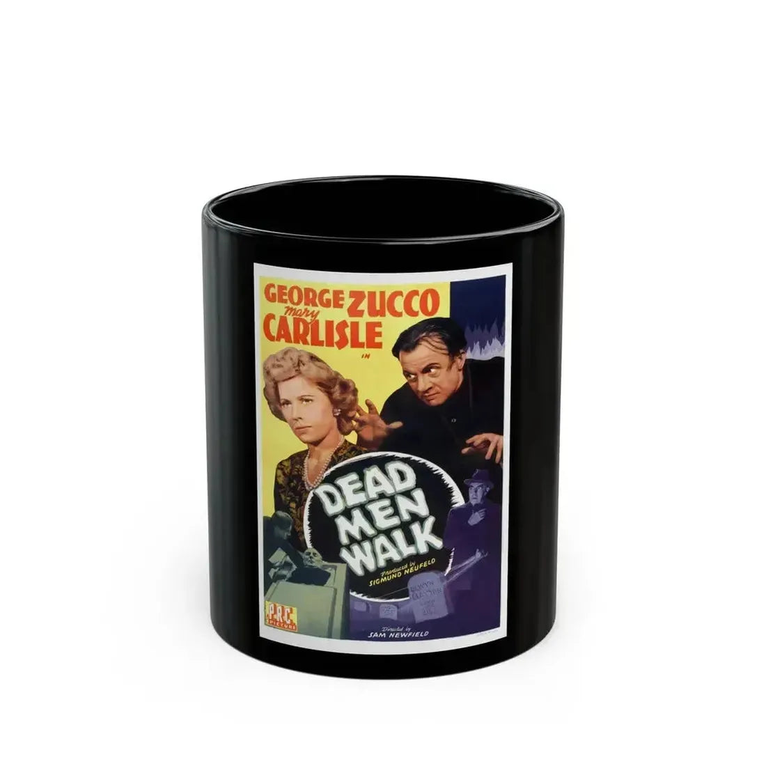 DEAD MAN WALK 1943 Movie Poster - Black Coffee Mug 11oz - Go Mug Yourself