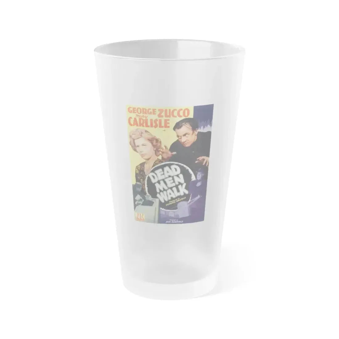 DEAD MAN WALK 1943 Movie Poster - Frosted Pint Glass 16oz Default Title - Go Mug Yourself