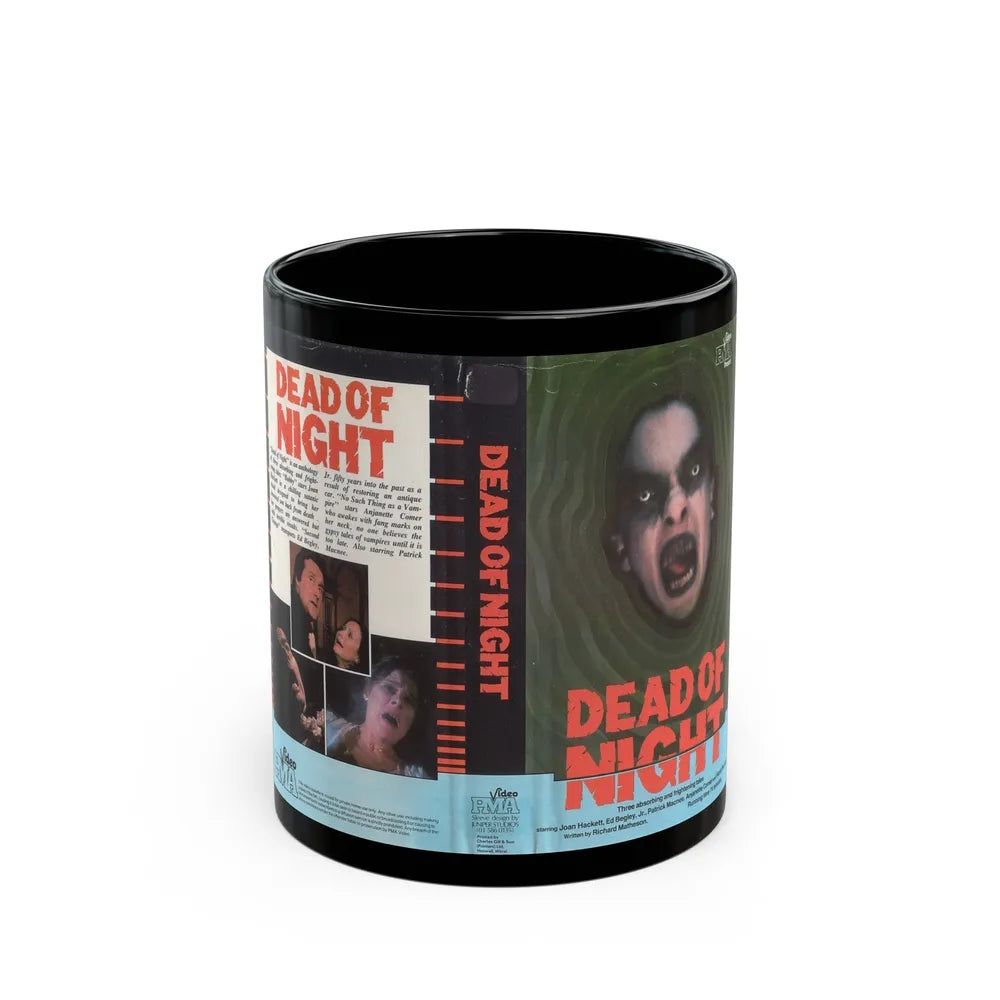 DEAD OF NIGHT (VHS COVER) - Black Coffee Mug-11oz-Go Mug Yourself