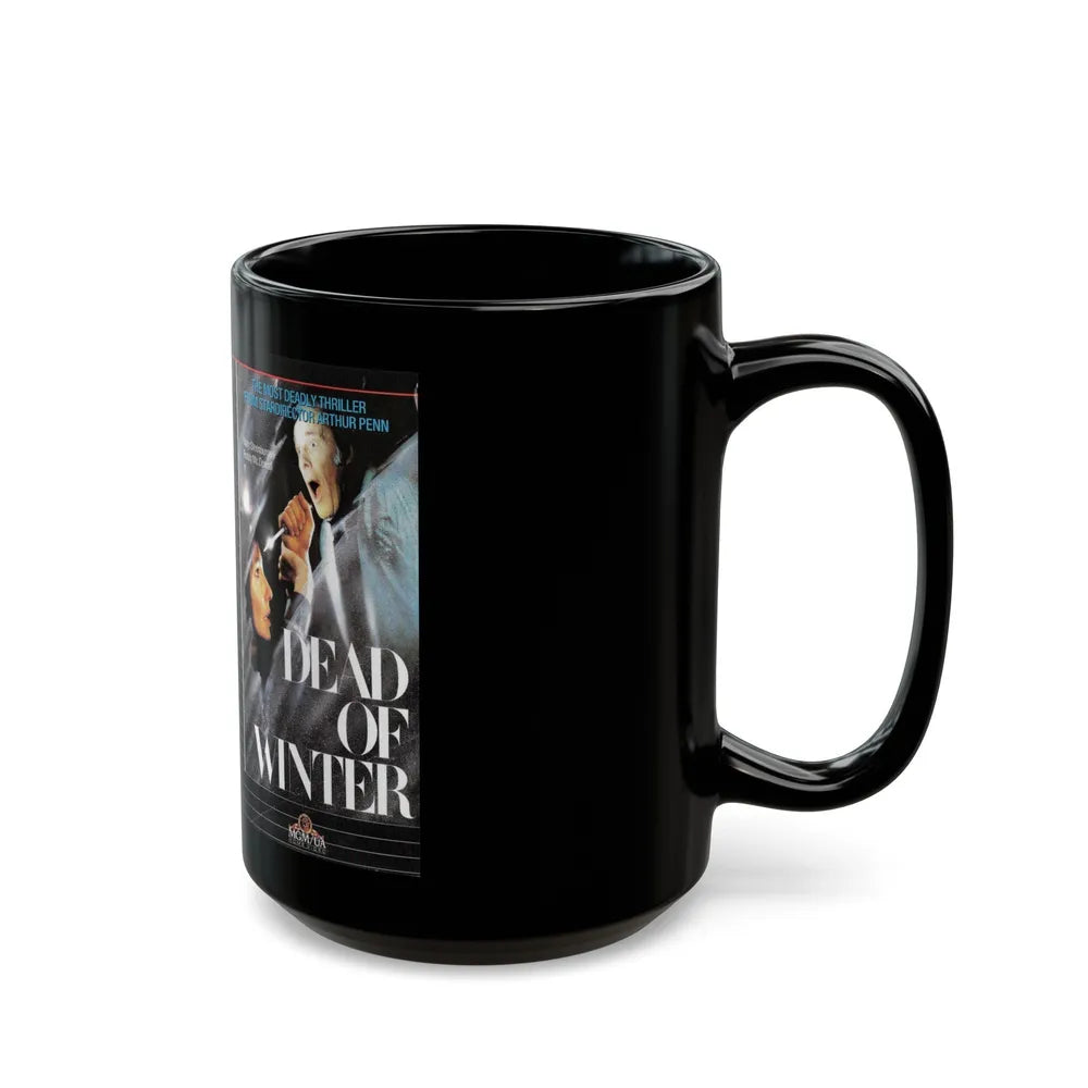 DEAD OF WINTER (VHS COVER) - Black Coffee Mug-Go Mug Yourself