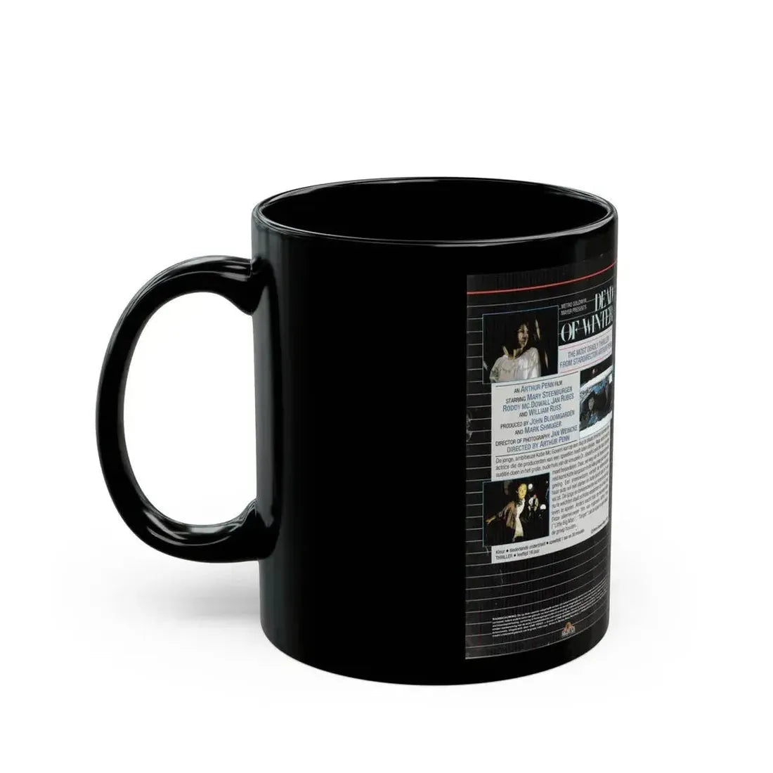 DEAD OF WINTER (VHS COVER) - Black Coffee Mug - Go Mug Yourself