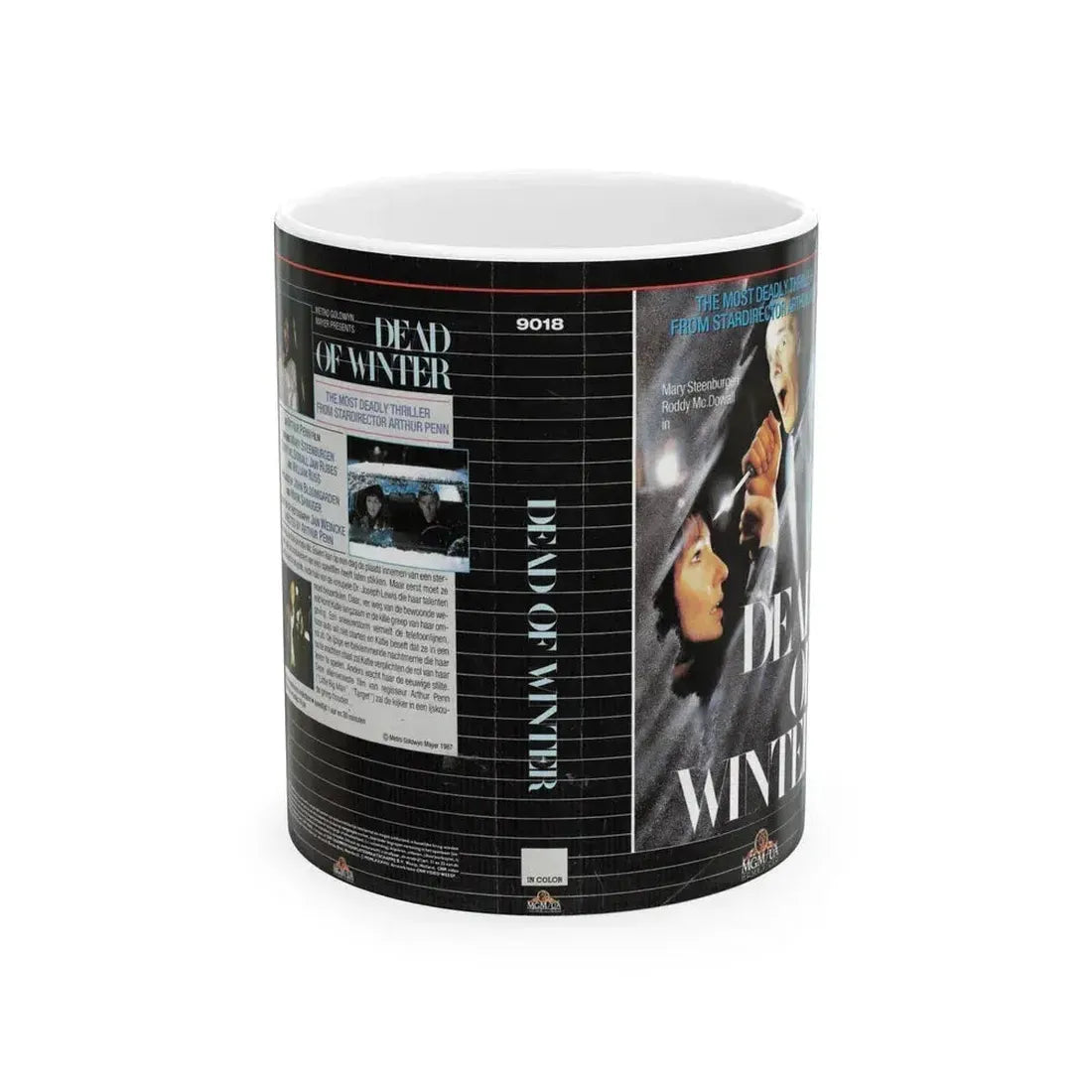 DEAD OF WINTER (VHS COVER) - White Coffee Mug 11oz - Go Mug Yourself