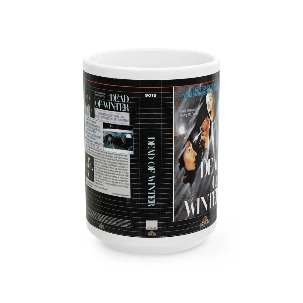 DEAD OF WINTER (VHS COVER) - White Coffee Mug 15oz - Go Mug Yourself