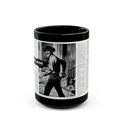 Dead or Alive, Adam magazine, October 1958 - Black Coffee Mug 15oz - Go Mug Yourself