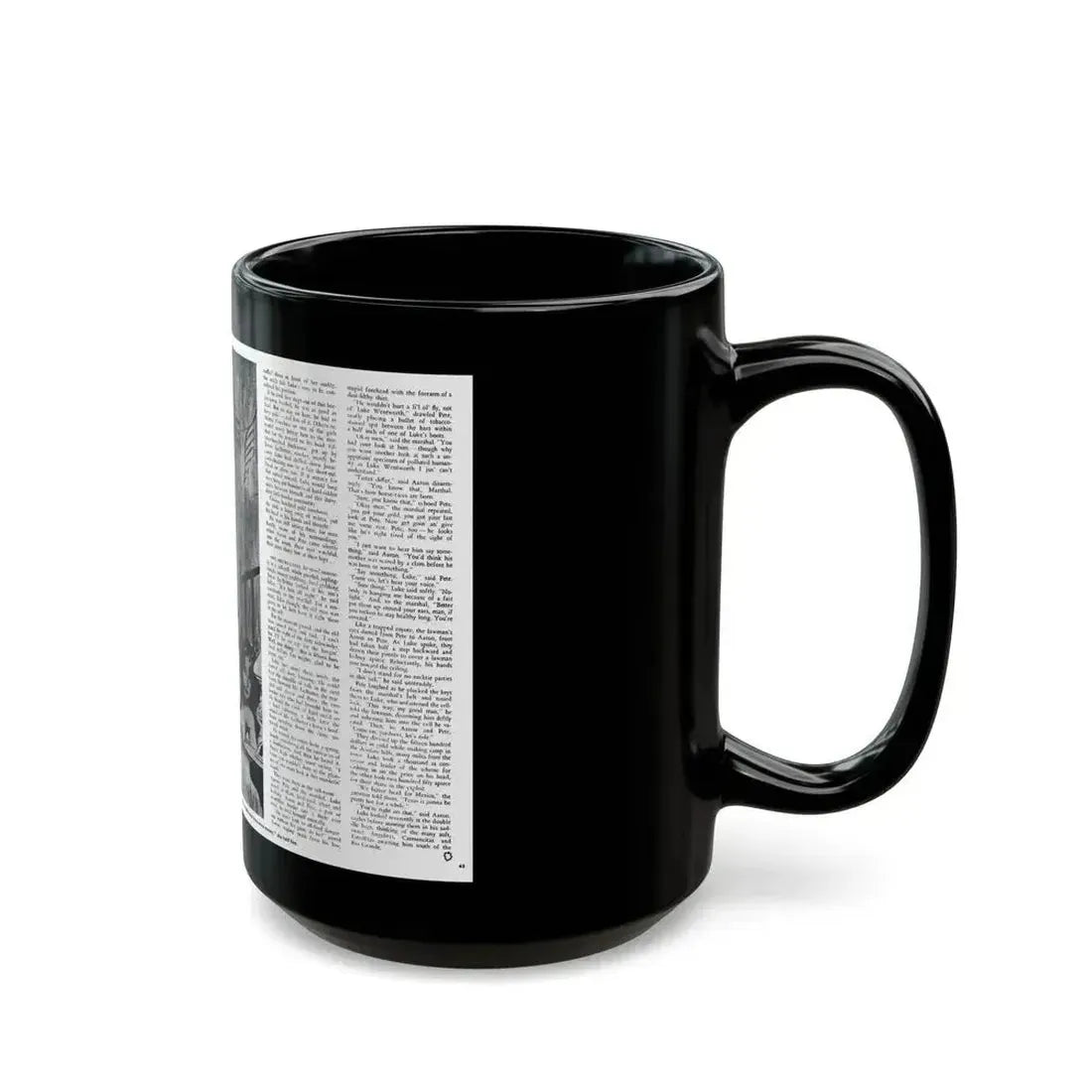 Dead or Alive, Adam magazine, October 1958 - Black Coffee Mug - Go Mug Yourself