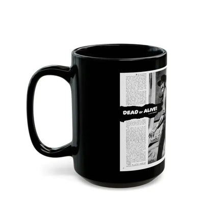 Dead or Alive, Adam magazine, October 1958 - Black Coffee Mug - Go Mug Yourself