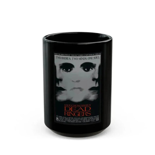DEAD RINGERS 1988 Movie Poster - Black Coffee Mug 15oz - Go Mug Yourself