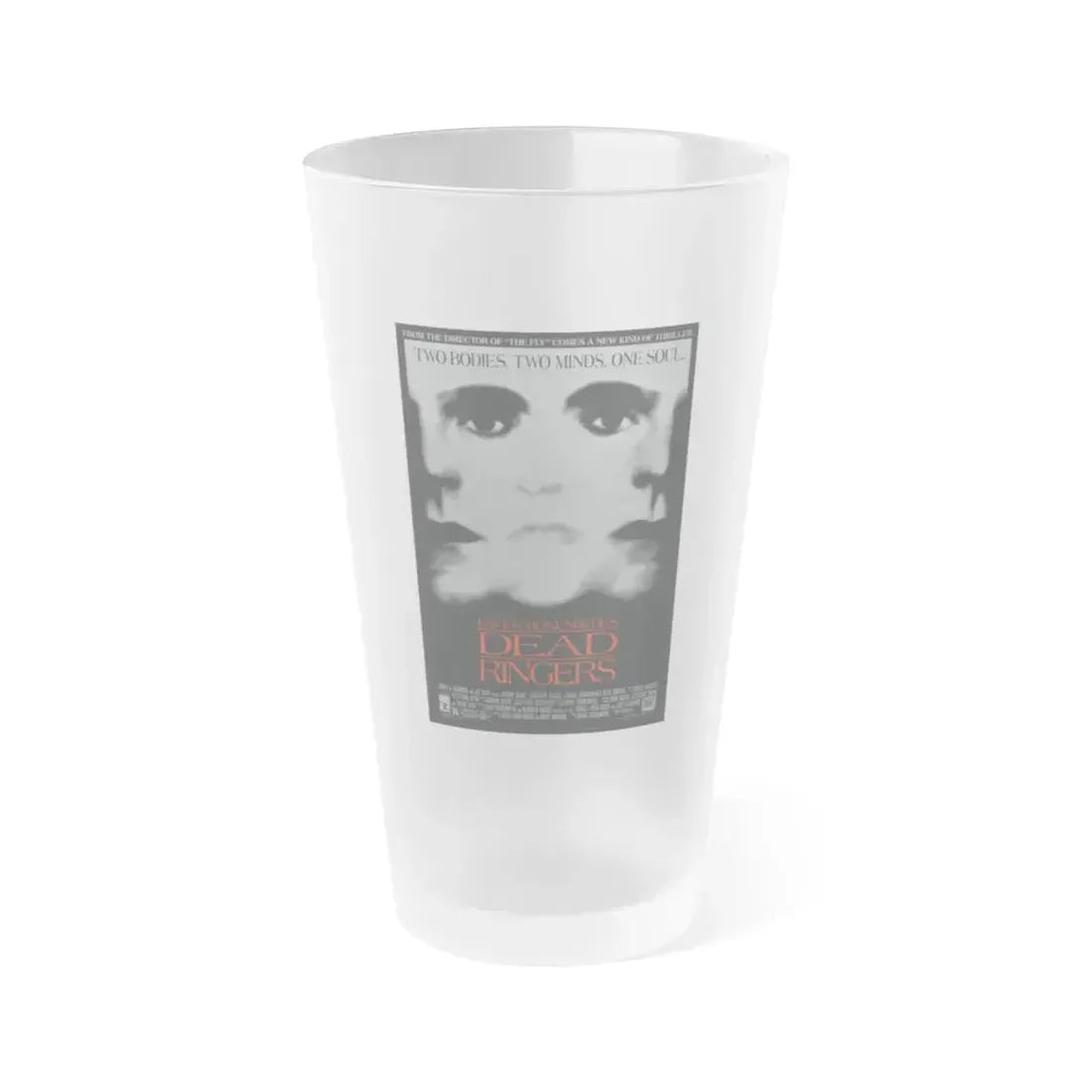 DEAD RINGERS 1988 Movie Poster - Frosted Pint Glass 16oz Default Title - Go Mug Yourself