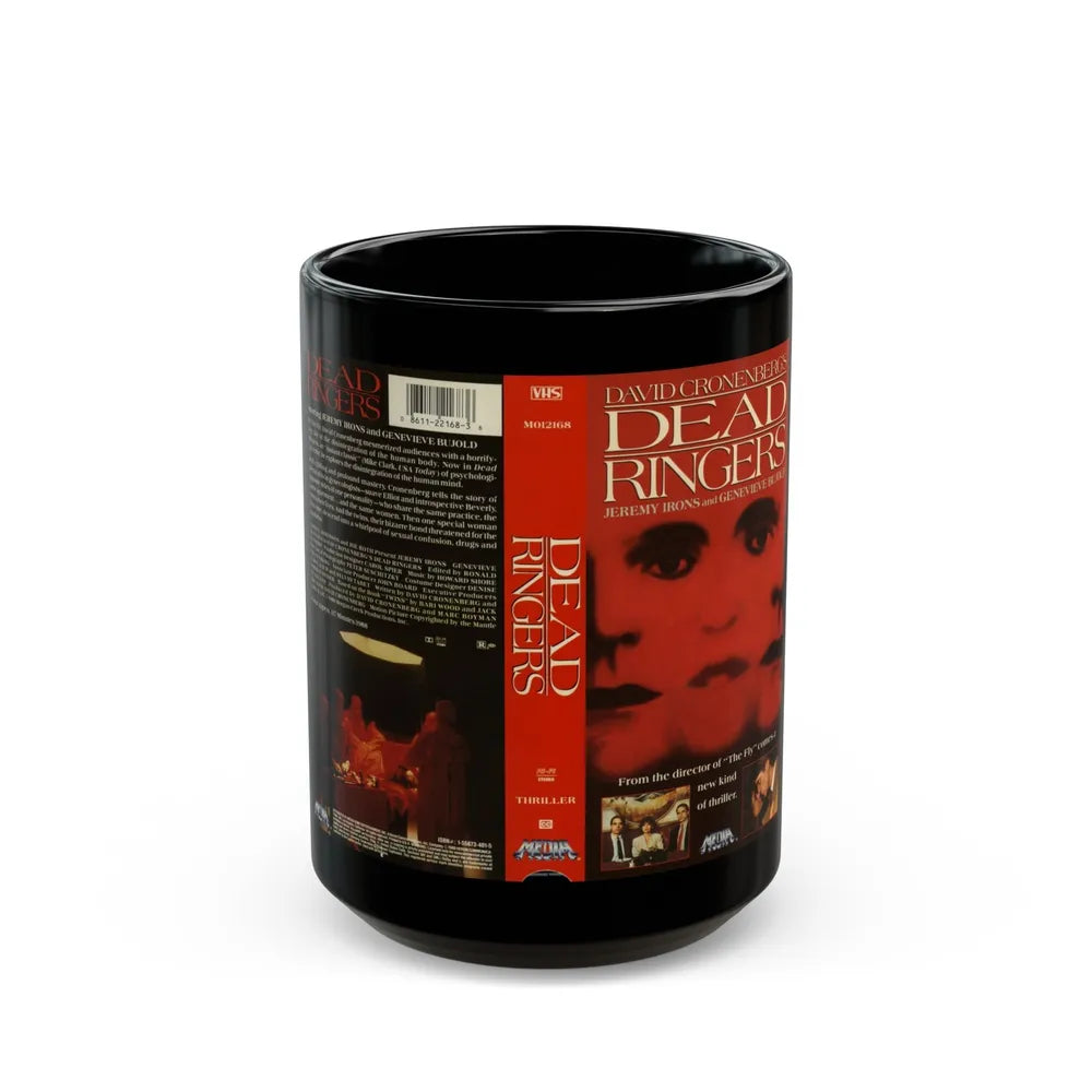 DEAD RINGERS (VHS COVER) - Black Coffee Mug-15oz-Go Mug Yourself