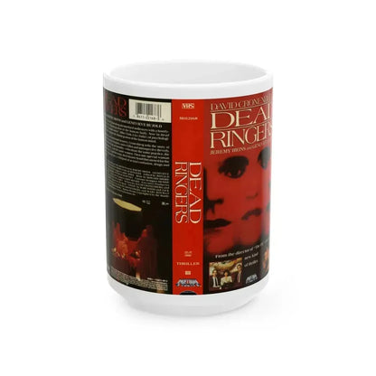 DEAD RINGERS (VHS COVER) - White Coffee Mug 15oz - Go Mug Yourself