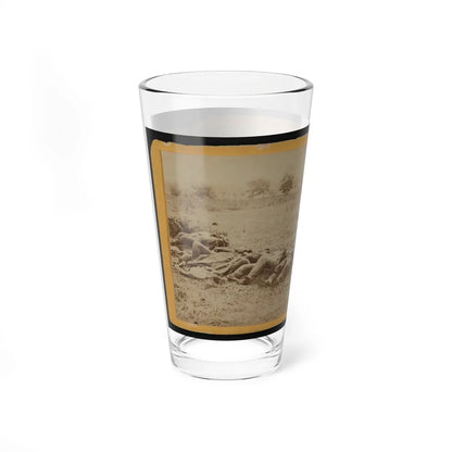 Dead Soldiers Lying Side By Side In A Field (U.S. Civil War) Pint Glass 16oz-Go Mug Yourself