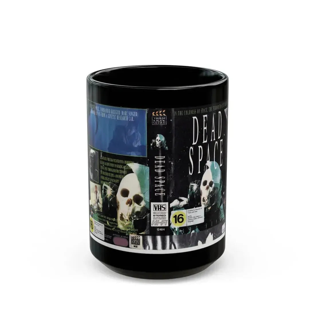 DEAD SPACE (VHS COVER) - Black Coffee Mug 15oz - Go Mug Yourself