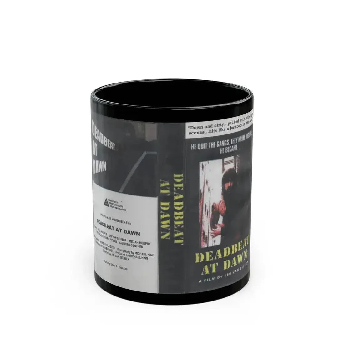 DEADBEAT AT DAWN (VHS COVER) - Black Coffee Mug 11oz - Go Mug Yourself
