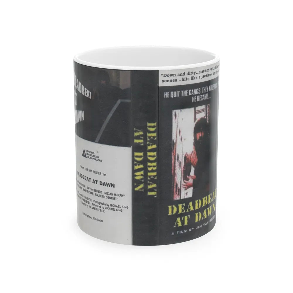 DEADBEAT AT DAWN (VHS COVER) - White Coffee Mug-11oz-Go Mug Yourself