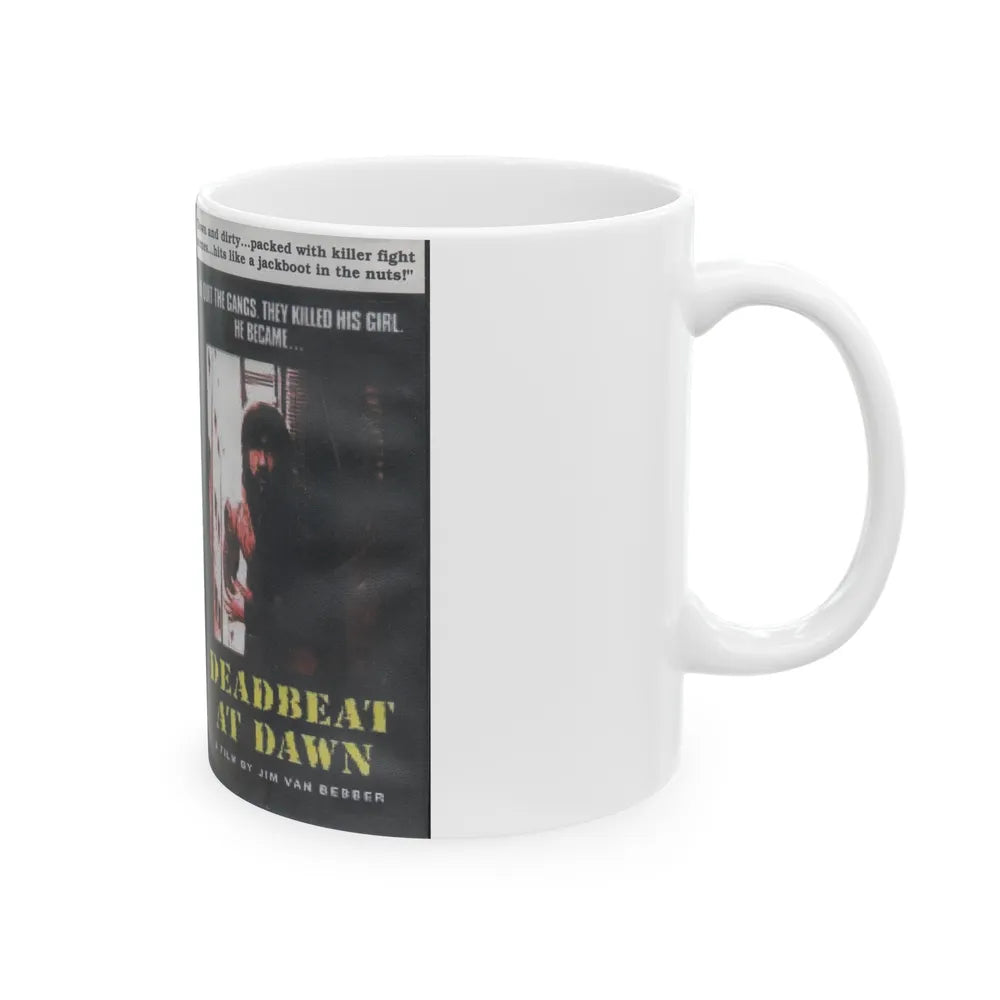 DEADBEAT AT DAWN (VHS COVER) - White Coffee Mug-Go Mug Yourself