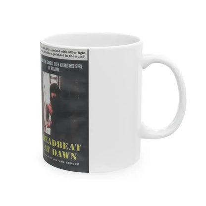 DEADBEAT AT DAWN (VHS COVER) - White Coffee Mug - Go Mug Yourself