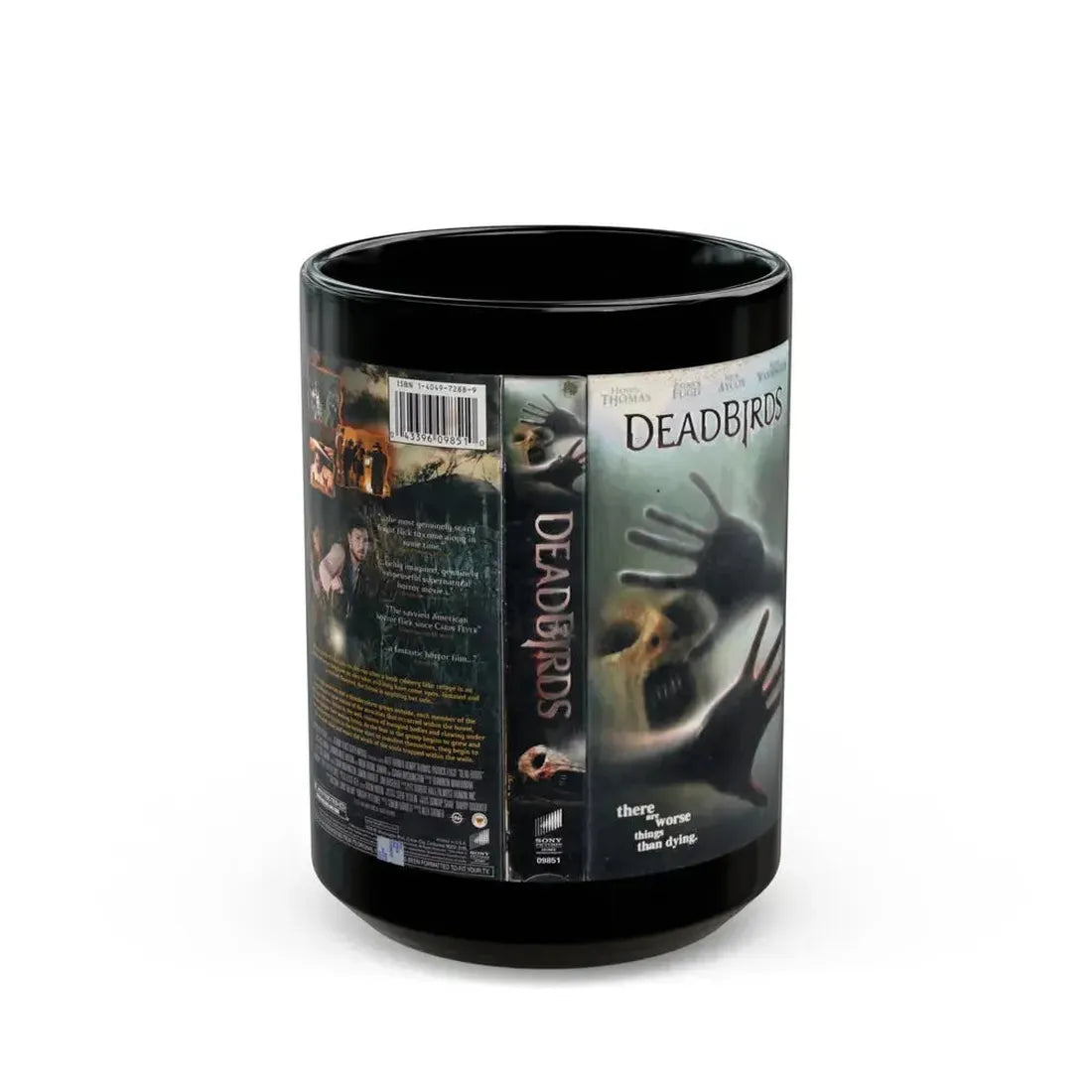 DEADBIRDS (VHS COVER) - Black Coffee Mug 15oz - Go Mug Yourself