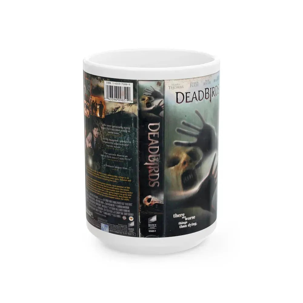 DEADBIRDS (VHS COVER) - White Coffee Mug 15oz - Go Mug Yourself