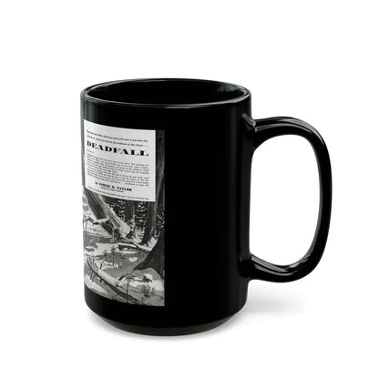 Deadfall, Adventure magazine, March 1958 - Black Coffee Mug - Go Mug Yourself